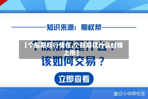 【个股期权行情在,个股期权什么时候上市】-第1张图片