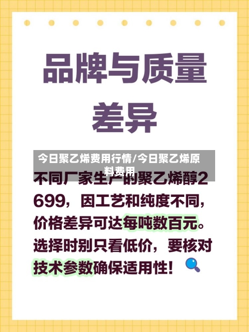 今日聚乙烯费用行情/今日聚乙烯原料费用