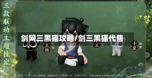 剑网三黑猫攻略/剑三黑猫代售