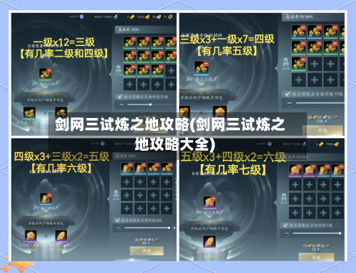 剑网三试炼之地攻略(剑网三试炼之地攻略大全)-第2张图片