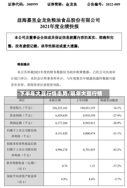 下半年大豆行情走势/明年大豆行情