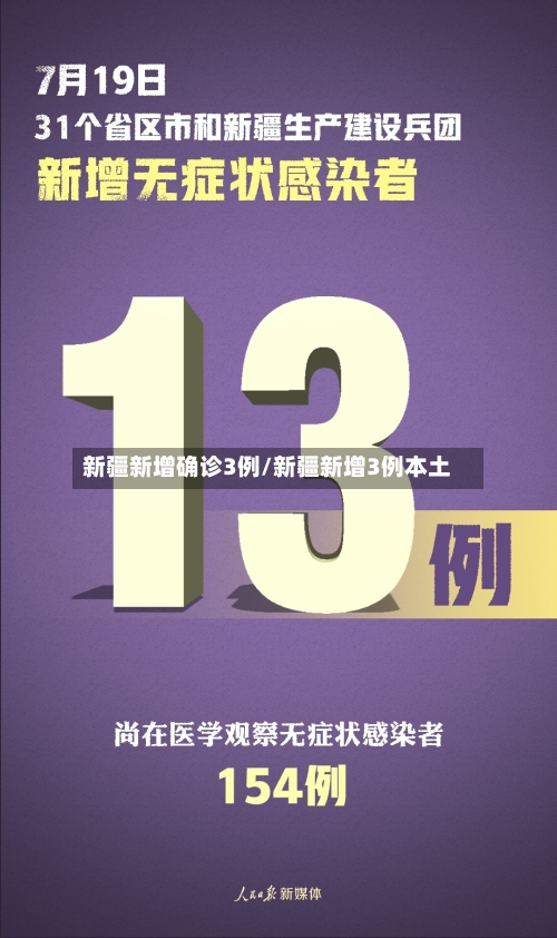 新疆新增确诊3例/新疆新增3例本土-第1张图片