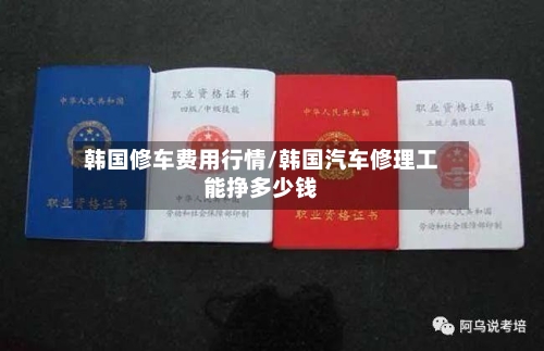 韩国修车费用行情/韩国汽车修理工能挣多少钱-第1张图片
