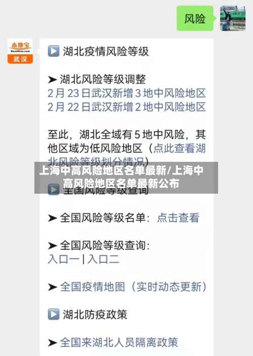 上海中高风险地区名单最新/上海中高风险地区名单最新公布-第1张图片