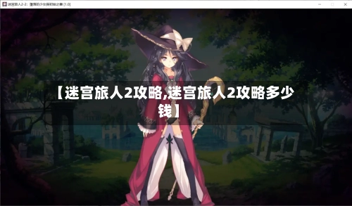 【迷宫旅人2攻略,迷宫旅人2攻略多少钱】-第1张图片