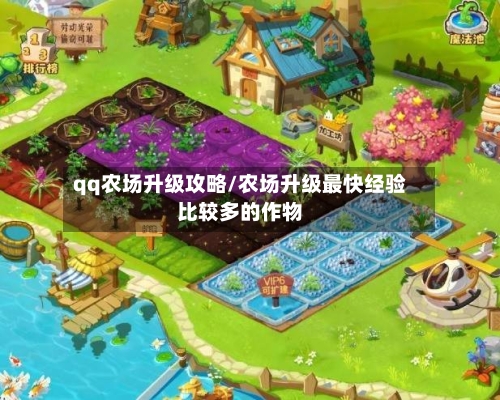 qq农场升级攻略/农场升级最快经验比较多的作物-第1张图片
