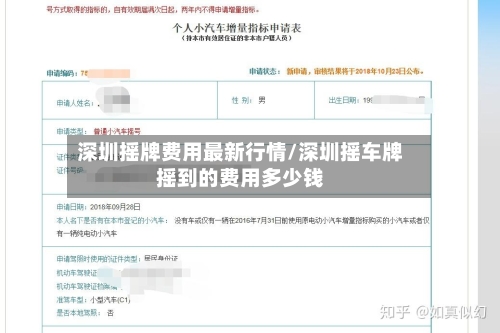 深圳摇牌费用最新行情/深圳摇车牌摇到的费用多少钱-第1张图片