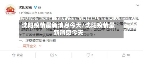 沈阳疫情最新消息今天/沈阳疫情最新消息今天-第1张图片