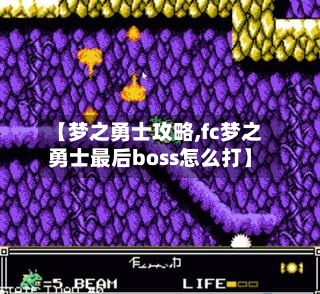 【梦之勇士攻略,fc梦之勇士最后boss怎么打】-第1张图片