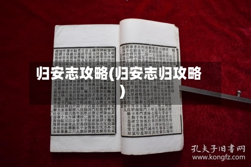 归安志攻略(归安志归攻略)-第1张图片