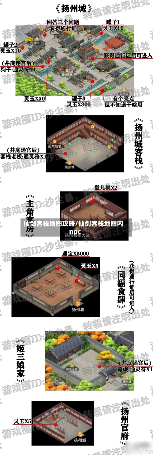 仙剑客栈地图攻略/仙剑客栈地图内npc-第1张图片