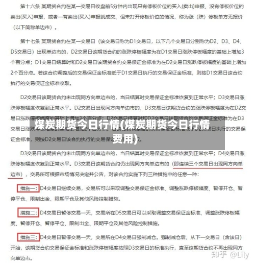 煤炭期货今日行情(煤炭期货今日行情费用)-第1张图片