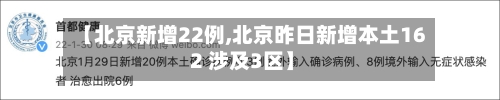 【北京新增22例,北京昨日新增本土16 2 涉及3区】-第1张图片