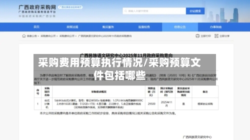 采购费用预算执行情况/采购预算文件包括哪些-第1张图片