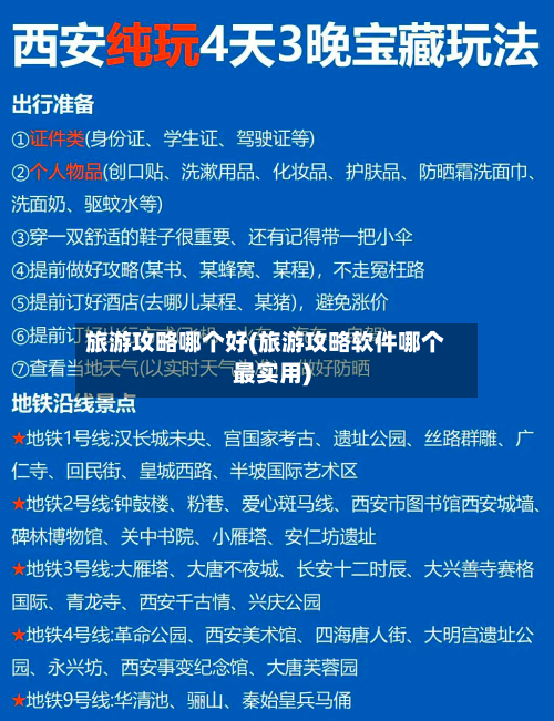 旅游攻略哪个好(旅游攻略软件哪个最实用)-第1张图片