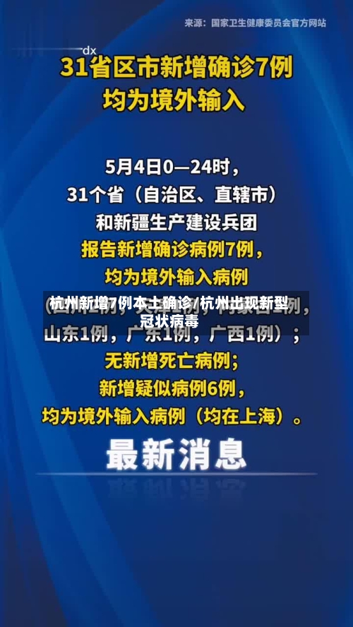 杭州新增7例本土确诊/杭州出现新型冠状病毒-第1张图片