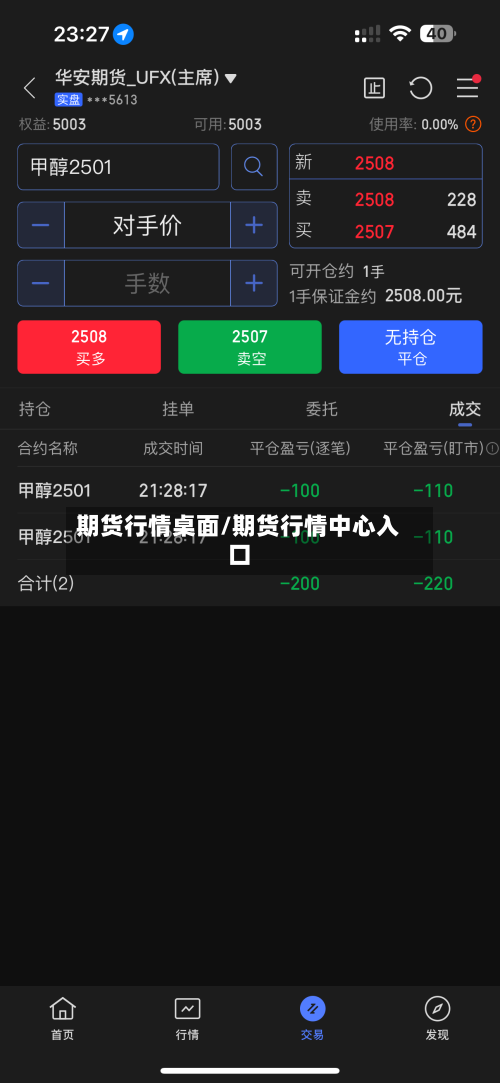 期货行情桌面/期货行情中心入口-第1张图片