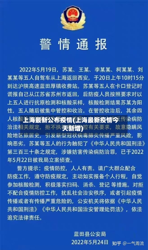 上海最新公布疫情(上海最新疫情今天新增)-第1张图片