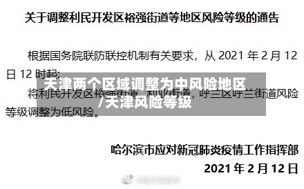 天津两个区域调整为中风险地区/天津风险等级-第1张图片