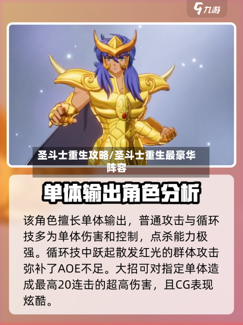 圣斗士重生攻略/圣斗士重生最豪华阵容-第1张图片
