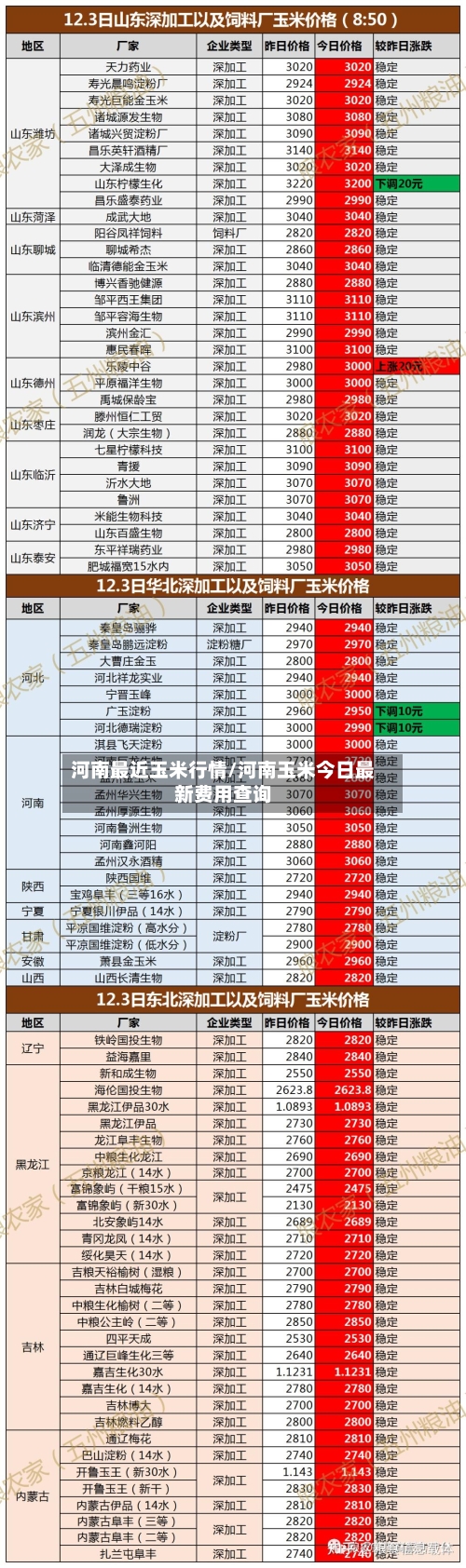 河南最近玉米行情/河南玉米今日最新费用查询-第1张图片