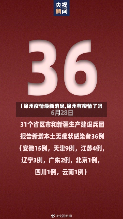 【锦州疫情最新消息,锦州有疫情了吗】