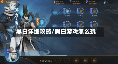 黑白详细攻略/黑白游戏怎么玩-第1张图片