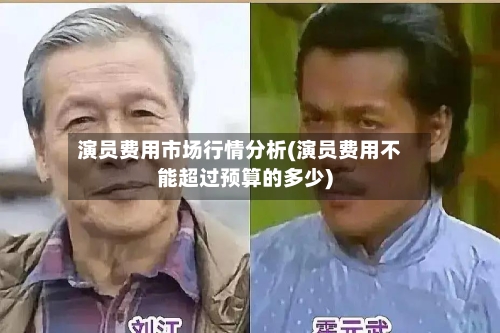 演员费用市场行情分析(演员费用不能超过预算的多少)-第3张图片