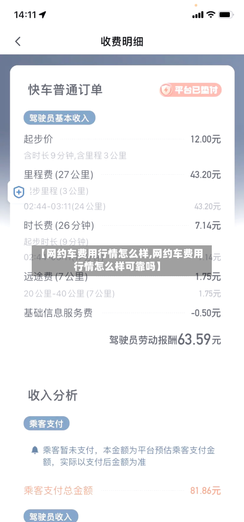 【网约车费用行情怎么样,网约车费用行情怎么样可靠吗】-第1张图片