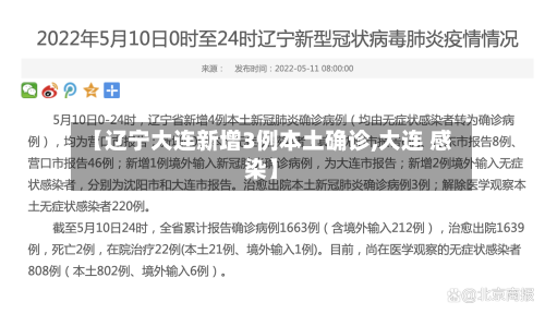 【辽宁大连新增3例本土确诊,大连 感染】