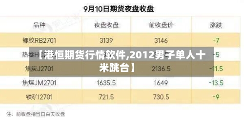 【港恒期货行情软件,2012男子单人十米跳台】-第2张图片