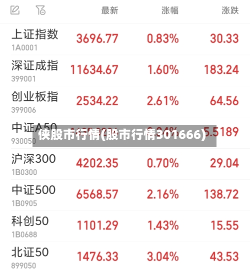 侠股市行情(股市行情301666)