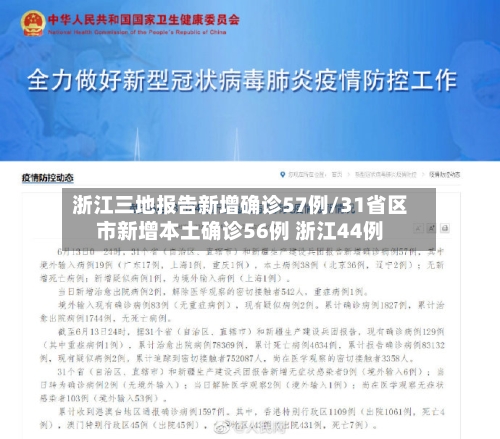 浙江三地报告新增确诊57例/31省区市新增本土确诊56例 浙江44例-第3张图片