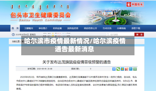 哈尔滨市疫情最新情况/哈尔滨疫情通告最新消息