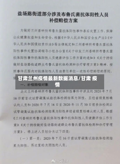 甘肃兰州疫情最新数据消息/甘肃 疫情