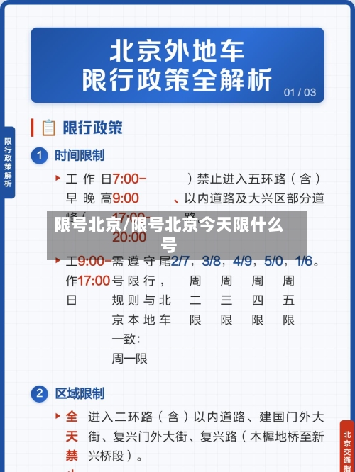 限号北京/限号北京今天限什么号